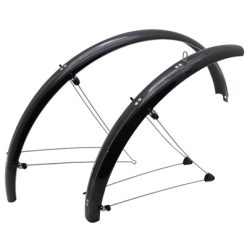 Garde Boue VTT Tringles 24'' Stronglight Country 54mm Noir (Paire) Avec Fixation Classic Tringles Inox