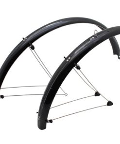 Garde Boue VTT Tringles 20'' Stronglight Country 54mm Noir (Paire) Avec Fixation Classic Tringles Inox