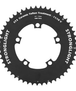 Plateau Route 4 Branches D.110 Pour Shimano Dura-Ace 9000 Stronglight 51 Dents Exterieur Compatible Ultegra 6800-105 5800 Time Trial Clm Noir Ct2 11V.