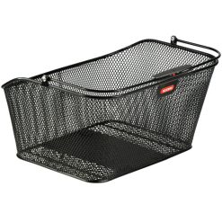 Panier Arriere Acier Nid Abeille City Klickfix Korbklip Noir Avec Fixation Clip Adaptable Sur Tout Porte Bagage 24L(39 X 30 X 21 Cm)
