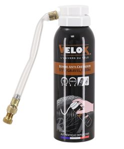 Bombe Anti-Crevaison Velox Vae - E-Bike et VTT Pour Chambre Air et Tubeless Presta-Schrader (125Ml)