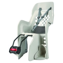 Porte Bebe-Siege Enfant Arriere Polisport A Fixer Sur Cadre Joy Creme Coussin Gris (9 A 22Kgs) Homologue En 14344