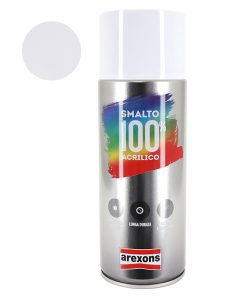 Bombe de Peinture Arexons Acrylique 100 Blanc Brillant Aerosol 400 ml (3599)