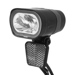 Eclairage Velo Vae - E-Bike Avant Sur Fourche Spanninga Axendo 6-36V 40Lux Noir Visibilite 60M et Vu A 3.5Kms