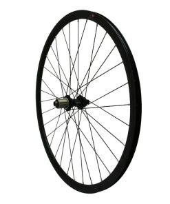 Roue Gravel - Route Disque 700 Pulse 19 Arriere Moyeu Roulement Centerlock Noir Cassette 11-10V Tubeless Ready Axe Traversant 12-142 Jante 19C 32 Rayons Acier Noir