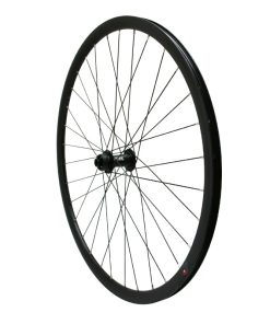 Roue Gravel - Route Disque 700 Pulse 19 Avant Moyeu Roulement Centerlock Noir Tubeless Ready Axe Traversant 12-100mm Jante 19C 32 Rayons Acier Noir