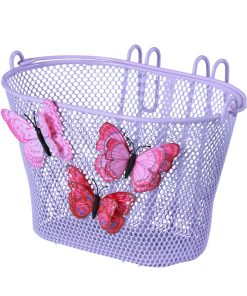Panier Avant Enfant Basil Jasmin Violet Acier Pour 12 A 20 Pouces Fixation Crochets (26X16X15 Cm)
