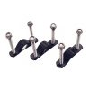Fixation Caisse-Panier Osier Arriere Basil (Kit de 3)