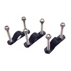 Fixation Caisse-Panier Osier Arriere Basil (Kit de 3)