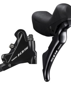 Frein A Disque Route Hydraulique Shimano 105 Arriere 11V. R7020 Double Noir (Levier-Manette Avec Etrier Br-R7070+Durite Assemble 1700mm)