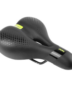 Selle Newton City Ergonomic Elastomere Homme Moderate Noir A Memoire de Forme Avec Trou Central 260X185mm