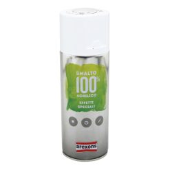 Bombe de Peinture Arexons Acrylique 100 Gris Effet Chrome Aerosol 400 ml (3438)
