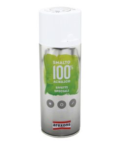 Bombe de Peinture Arexons Acrylique 100 Gris Effet Chrome Aerosol 400 ml (3438)