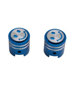 Bouchon de Valve Scoot-Cyclo Replay vs Piston Bleu (Paire)