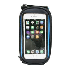 Sacoche de Cadre-Potence Velo Smartphone Pour Telephone Portable - I-Phone Fixation A Velcro (19.5X10X9Cm)