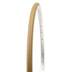 Pneu VTC Urbain 700 X 28 Deli Marron Flanc Creme TR (28-622)