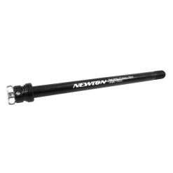 Axe Traversant - Blocage Roue Arriere Newton Filetage M12 X 1.5 Avec Levier Noir (172 mm Hors Butee Dont Filetage 18 mm)