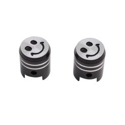 Bouchon de Valve Scoot-Cyclo Replay vs Piston Noir (Paire)