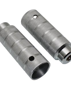 Repose Pied BMX Alu Diam 38mm Argent L110mm Pour Axe de 14mm (Paire)