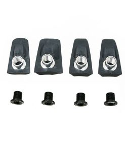 Intravis Pedalier Ta Compatible Ultegra 6800 Noir Pour Plateau X110 (Jeu de 4) - Vis et Cheminee