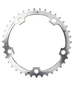 Plateau Route 5 Branches D.130 Ta Alize Triple 40 Dents Milieu Argent Alu 7075 Type Shimano 8-9-10V.