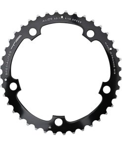 Plateau Route 5 Branches D.130 Ta Alize Triple 38 Dents Milieu Noir Alu 7075 Type Shimano 8-9-10V.