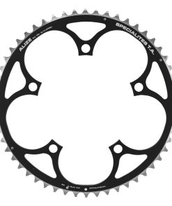 Plateau Route 5 Branches D.130 Ta Alize 54 Dents Exterieur Noir Alu 7075 Type Shimano 8-9-10V.