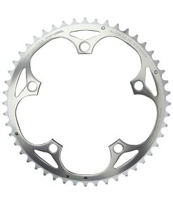 Plateau Route 5 Branches D.130 Ta Alize 53 Dents Exterieur Argent Alu 7075 Type Shimano 8-9-10V.