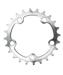 Plateau Route 5 Branches D.74 Ta Zelito 24 Dents Triple Interieur Argent Alu 7075 Type Shimano 9-10V.