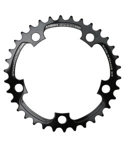 Plateau Route 5 Branches D.74 Ta Zelito 24 Dents Triple Interieur Noir Alu 7075 Type Shimano 9-10V.