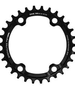Plateau VTT 4 Branches D.96 Pour Shimano Slx7000- Xt8000- Xtr9000 Ta One 30 Dents Mono Noir Mat Alu 10-11-12V. Narrow Wide (Compatible Toute Chaine 12V Sauf Shimano)