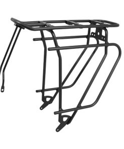 Porte Bagage Velo Arriere A Tringles Newton Alu Noir Reglable 26" Compatible Systeme Mik Gamme Basil -Poids Maxi 25Kgs -Adaptable En 28" Avec Reference 222178-