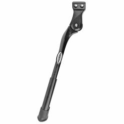 Bequille Velo Laterale Arriere Newton 24-29'' Noir Reglable Fixation 2 Vis Sur Base Entraxe 18mm