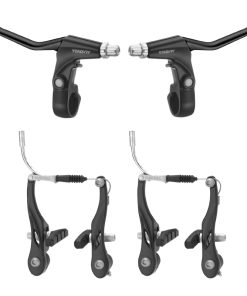 Frein V-Brake Gravity Alu Noir (Etriers et Leviers Avant + Arriere) (Kit)