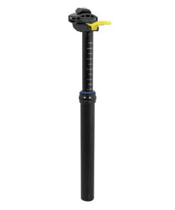 Tige de Selle VTT Telescopique Gravity Alu Noir Diam 30,9 mm L350 mm (Reglage Par Levier)