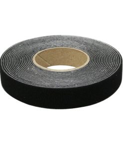 Ruban Adhesif Hpx Auto-Agrippant Double Face Zip Fix Sangle Noir 20mm X 5M