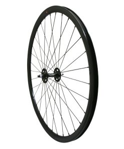 Roue Route - Fixie Patin Gravity Noir Avant Avec Ecrous Jante 17C Profil 28mm