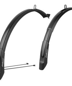 Garde Boue City-VTC Tringles 26-28'' Polisport Expander Noir Largeur 46mm (Paire) Reglable En Longueur Compatible V-Brake et Disque