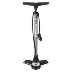 Pompe A Pied Zefal Profil Max Fp20 Corps et Support Acier Argent Manometre 9Bars Raccord Switch Vp-vs Avec Accessoires