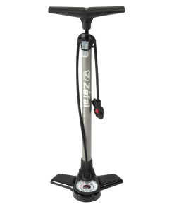 Pompe A Pied Zefal Profil Max Fp20 Corps et Support Acier Argent Manometre 9Bars Raccord Switch Vp-vs Avec Accessoires
