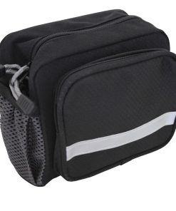 Sacoche de Cintre Guidon-Guidon Velo Newton N1 Noir Fixation Clip 25.4-31.8 (Lg16Xl10Xh13)