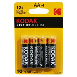 Pile Lr06 1.5V Kodak Alcaline Xtralife Aa (Vendu Par 4)