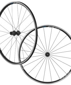 Roues Route Patin Blocage 700 Shimano Wh-Rs100 Noir 11-10V Deco Blanc (Avant + Arriere) (Offre Speciale)