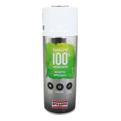 Bombe de Peinture Arexons Acrylique 100 Argent Effet Metalise Aerosol 400 ml (3673)