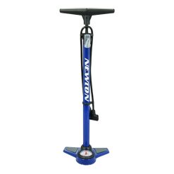 Pompe A Pied Newton Fpv1 Acier Colori Bleu Raccord Double Style Switch Avec Manometre 11Bars Vp-vs