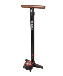 Pompe A Pied Zefal Profil Max Fp60 Corps Alu Noir Mat Manometre 12Bars Raccord Zturn Vp-vs Manche En Bois - Made In France
