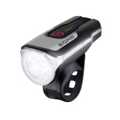 Eclairage Velo Usb Avant Sigma Aura 80 Lux (Autonomie 4H Mode Standard, 6H Mode Medium et 15H Mode Eco) Noir - Homologue - Adapte L'Eclairage En Fonction de La Luminosite