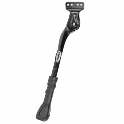 Bequille Velo Laterale Arriere Newton 26-29'' Pour E-Bike Noir Reglable Fixation 2 Vis Sur Base Entraxe 18-40mm - Concue Pour Velo Lourd et E-Bike