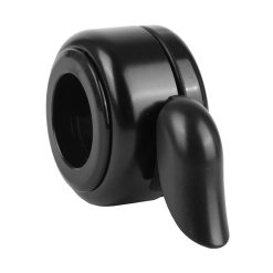 Sonnette Ping Newton Mini Alu Colori Noir Ultra Discreret Fixation Cintre Guidon 22.2mm (Vendu A L'Unite)