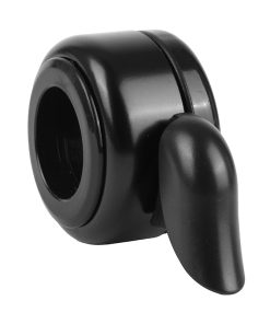 Sonnette Ping Newton Mini Alu Colori Noir Ultra Discreret Fixation Cintre Guidon 22.2mm (Vendu A L'Unite)